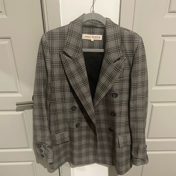 Free People Ashby Blazer in Black Combo - Picture 7 of 11